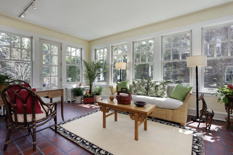 Decorated Sunroom Interior